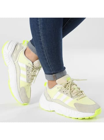 adidas Leder-Sneakers "ZX 22 Boost" in Beige/ Gelb