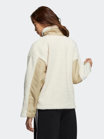 adidas Fleece vest "Sherpa Biker" beige.wit