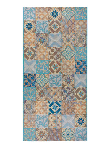 Hanse Home Chodnik kuchenny "Mosaik" w kolorze beżowo-błękitnym