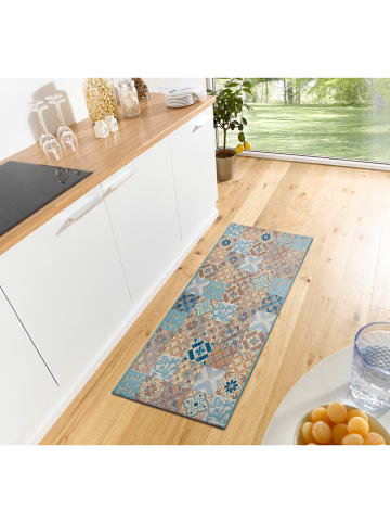 Hanse Home Küchenläufer "Mosaik" in Beige/ Hellblau