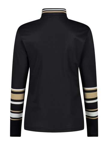 CMP Koszulka funkcyjna w kolorze czarno-beżowym