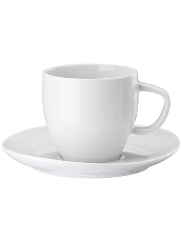 Rosenthal 6-delige set: koffiekoppen "Junto" wit - 230 ml