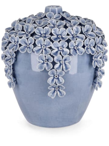 Bizzotto Vase "Treasure" in Hellblau - (H)23 cm
