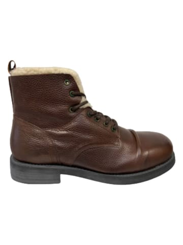 Scotch & Soda Leren boots bruin