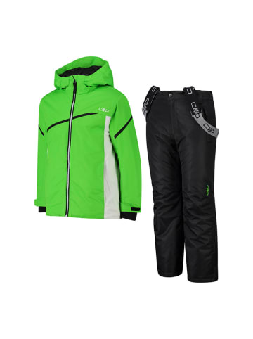 CMP 2tlg. Ski-/ Snowboardoutfit in Schwarz/ Grün