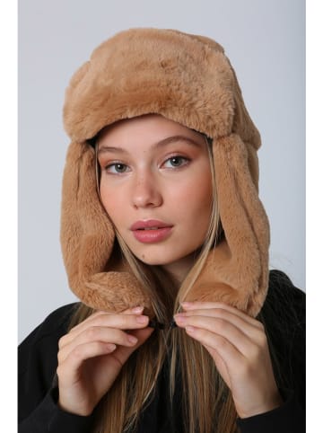 Lucky Bees Mütze in Camel