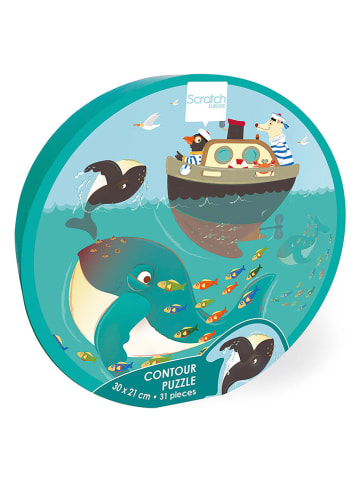 Scratch 30-częściowe puzzle "Whale" - 3+