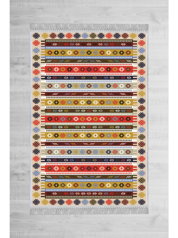 Mioli Laagpolig tapijt meerkleurig