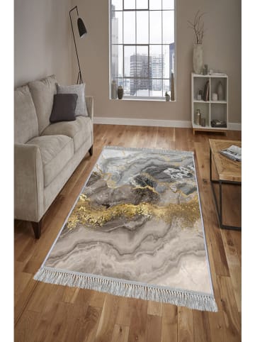 Mioli Kurzflor-Teppich in Beige