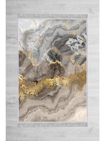 Mioli Kurzflor-Teppich in Beige