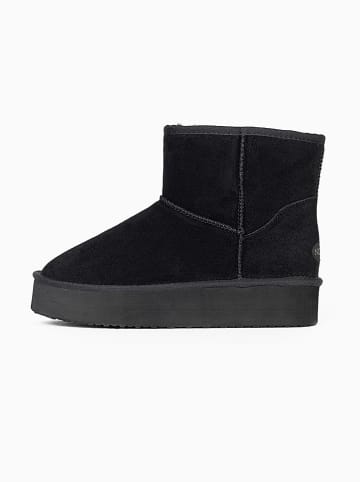 NICEBAY Leren winterboots "Gravelly" zwart