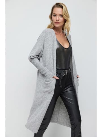 Alexa Dash Cardigan in Hellgrau