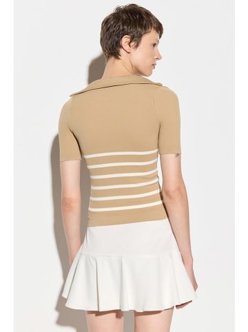 Alexa Dash Shirt beige/wit
