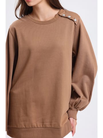 Alexa Dash Sweatshirt in Camel