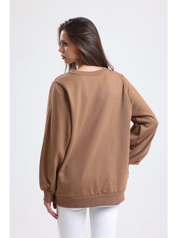 Alexa Dash Sweatshirt in Camel