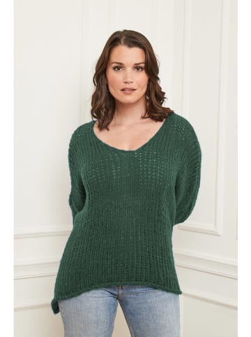 Curvy Lady Sweter w kolorze ciemnozielonym