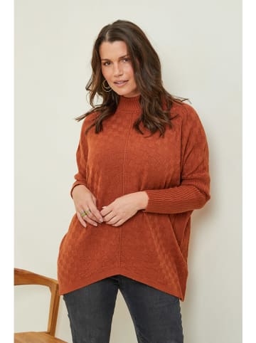 Curvy Lady Sweter w kolorze jasnobrązowym