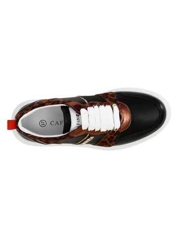 Cafe Noir Leren sneakers zwart