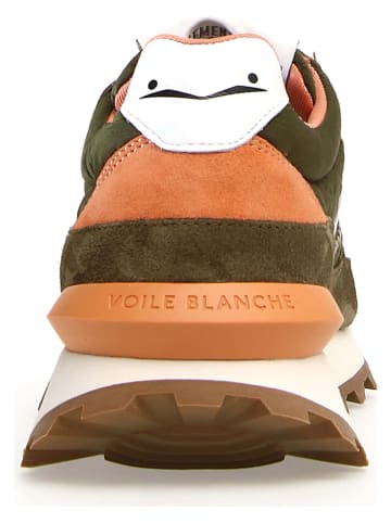 Voile Blanche Sneakers kaki/oranje/wit