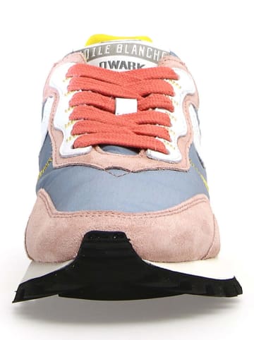 Voile Blanche Leren sneakers roze/blauw