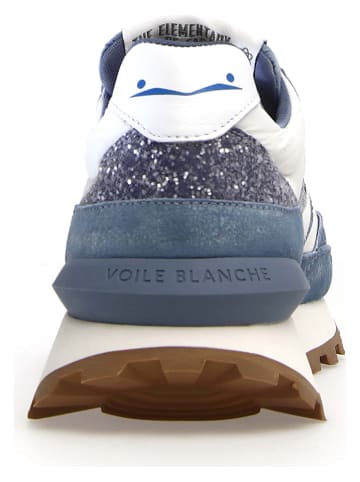 Voile Blanche Sneakersy w kolorze biało-niebieskim