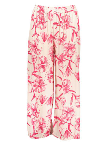 miss goodlife Spodnie w kolorze różowo-kremowym