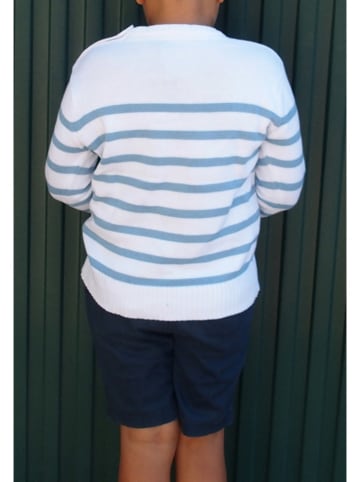 Hublot Mode Marine Sweter w kolorze błękitno-białym
