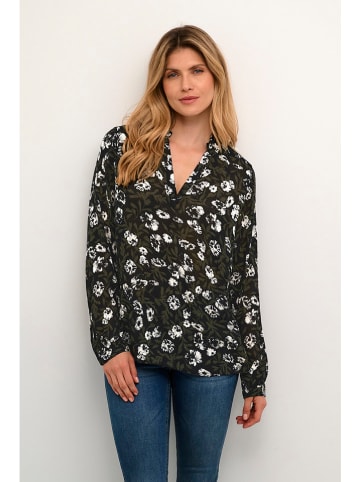 Kaffe Blouse "Margit" kaki/zwart