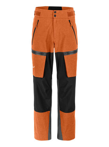 Salewa Spodnie narciarskie "Sella 3" w kolorze pomarańczowym