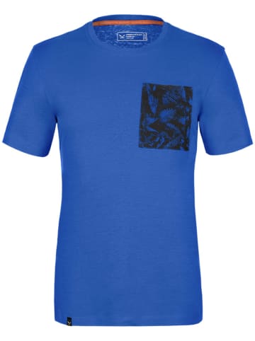 Salewa Koszulka funkcyjna "Puez" w kolorze niebieskim