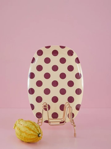 Rice Servierteller in Beige/ Pink - (L)30 x (B)22 cm