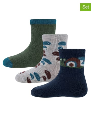 ewers 3-delige set: sokken "Slak" meerkleurig