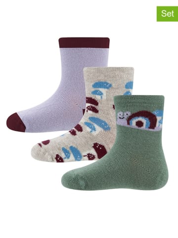 ewers 3-delige set: sokken "Slak" meerkleurig
