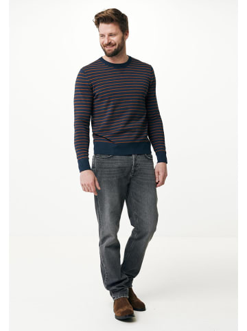 Mexx Sweter "Lucas" w kolorze pomarańczowo-granatowym