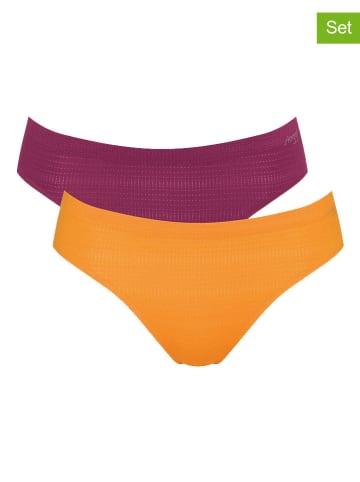 Sloggi Figi (2 pary) w kolorze fioletowym i pomarańczowym