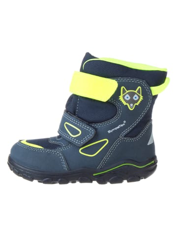 Lurchi Boots "Kenan" donkerblauw/geel
