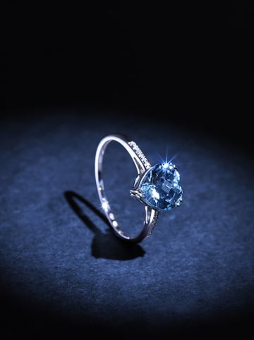 DIAMANTA Witgouden ring "Nimué" met diamanten