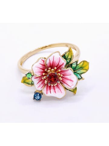 DIAMANTA Gouden ring " Hanaé" met edelstenen