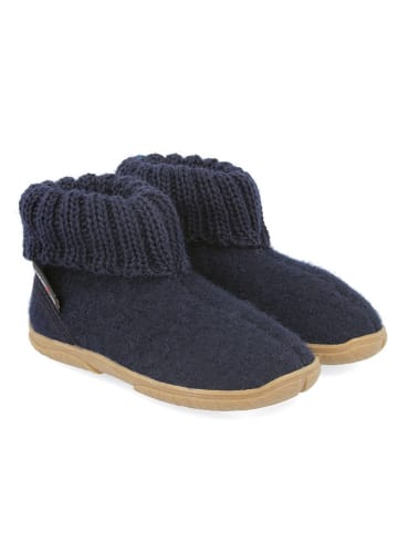 HAFLINGER Hüttenschuhe in Dunkelblau