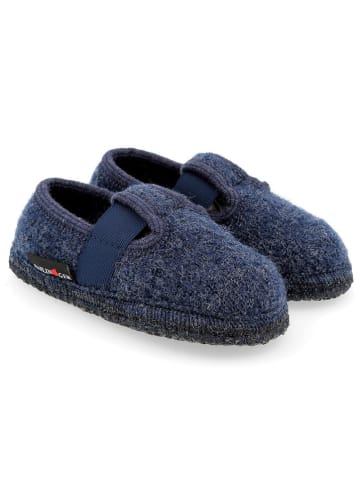 HAFLINGER Pantoffels donkerblauw