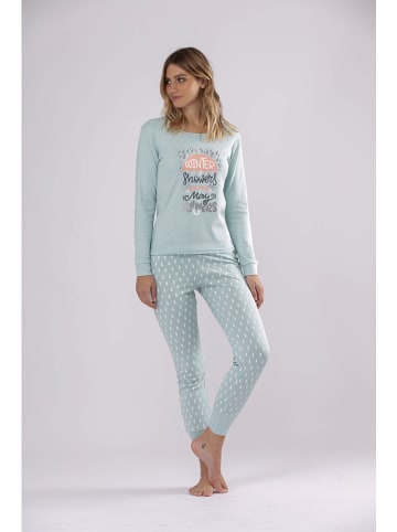 Melissa Brown Pyjama mintgroen