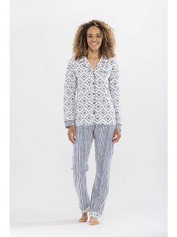 Daniel Hechter Pyjama wit/donkerblauw