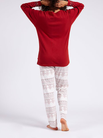 Dodo women Pyjama in Rot/ Weiß