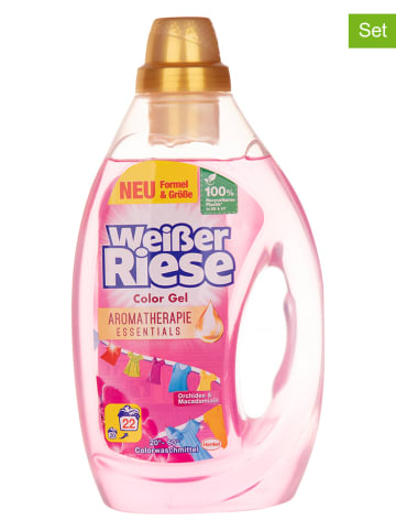 Weißer Riese 5er-Set: Colorwaschmittel "Color Gel - Aromatherapie" , je 1,1 l