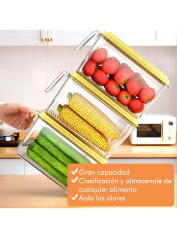 Joybos Vorratsdose in Gelb/ Transparent - 6,3 l