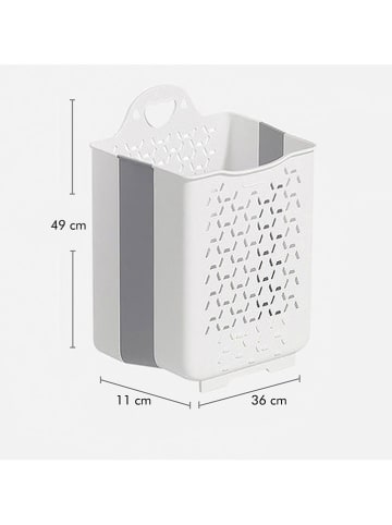 Joybos Vouwbare wasmand wit - (H)45 cm