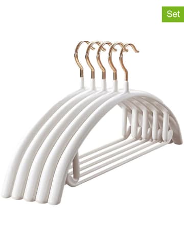 Joybos 5er-Set: Kleiderbügel in Weiß - (B)42 cm