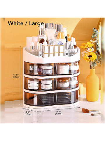 Joybos Organizer w kolorze białym na kosmetyki - 30 x 30 x 19 cm