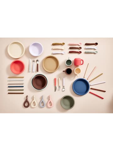 OYOY mini 2-delige set: bord en kom "Mellow" paars/beige - vanaf de geboorte
