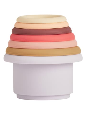 OYOY mini 7er-Set: Stapelbecher "Tawa" in Bunt - (H)24,5 x Ø8 cm - ab Geburt